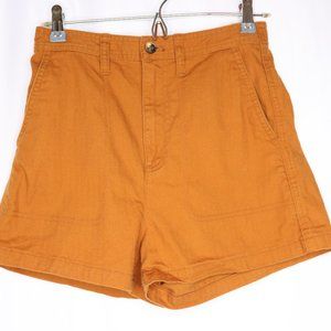Madewell Shorts Size XS Burnt Orange High Waisted Short Shorts Cotton Blend